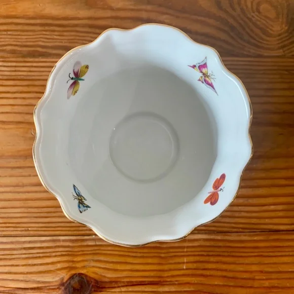 Lenwile Ardalt Butterfly Vase | Vintage Porcelain | Gold Trim Cottagecore - Picture 13 of 15